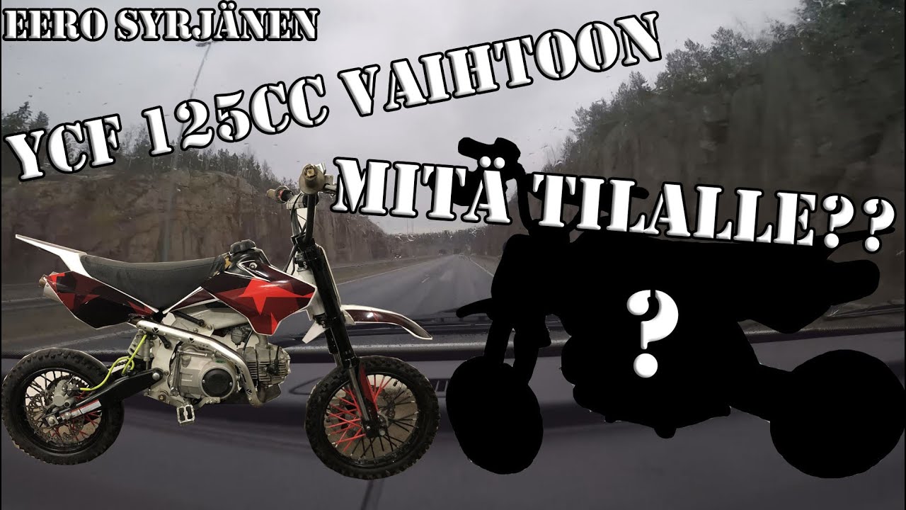 UUS MOPO?!? YCF 125cc vaihtuu uuteen menopeliin + sen ihmettelyä || GARAGEVLOG#42
