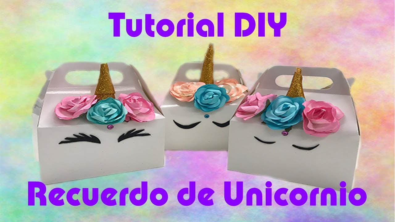Idea para Recuerdo de Unicornio - #2018-BDF001 - Tutorial DIY