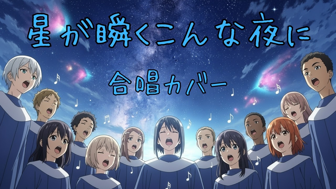 星が瞬くこんな夜に　合唱風カバー　AI