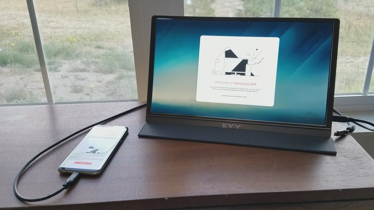 Портативный монитор KYY 15,6'' 1080P FHD USB-C HDMI игровой дисплей для ноутбука, ПК, MAC, телефо...