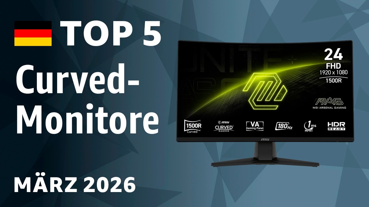 Curved-Monitore im Test & Vergleich März 2026 – Die besten Modelle