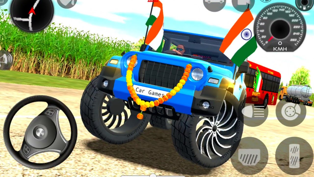 Modified Mahindra Thar😈Games:Indian Blue Thar (Gadi Wala Games) Car Game Android Game - #2025