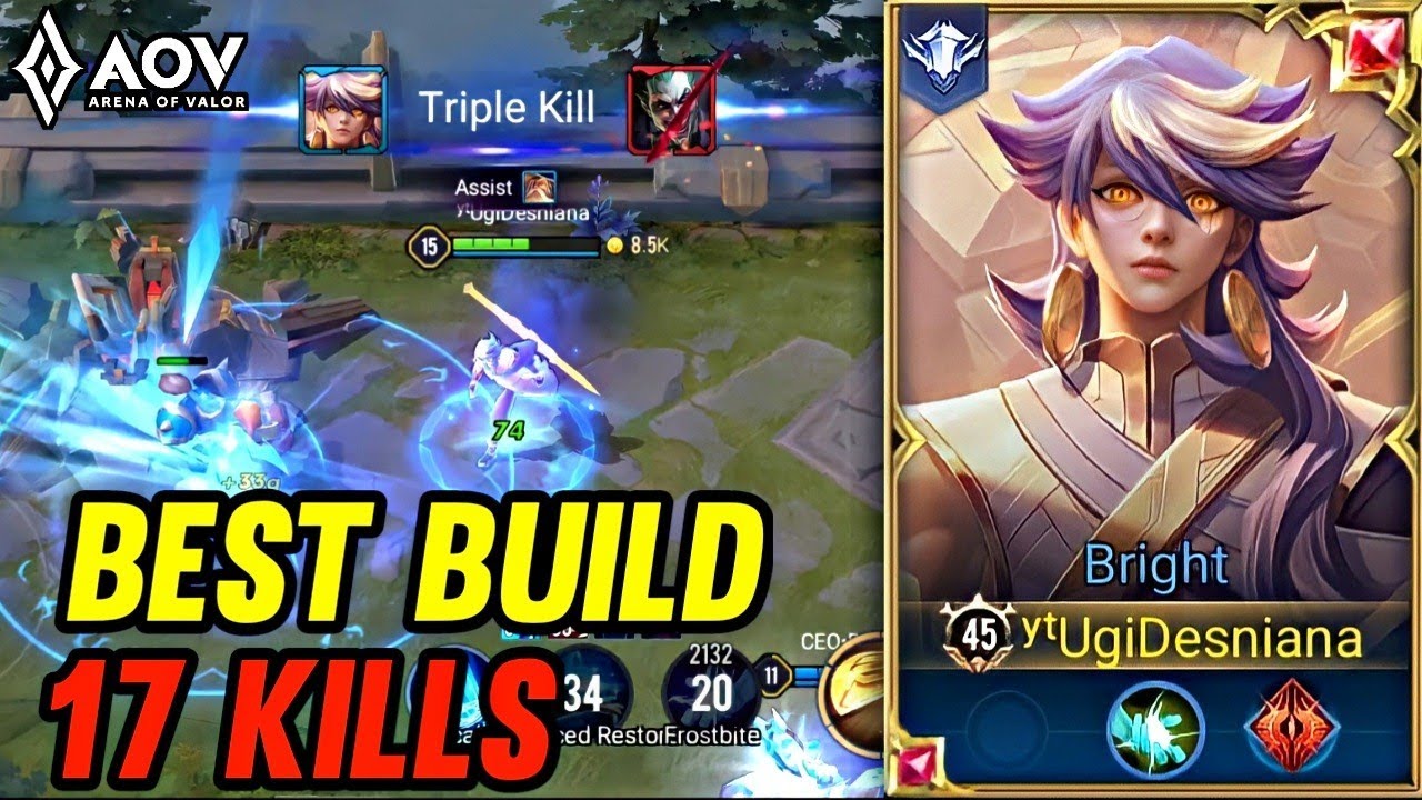 AoV : BRIGHT BEST BUILD | PRO BRIGHT - ARENA OF VALOR