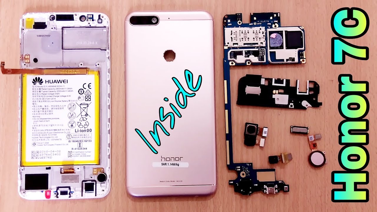 Teardown Honor 7C | Replace Parts Honor 7C | Inside Honor 7C | Speaker, Battery, Mic, Vibrator, 🔌🔋