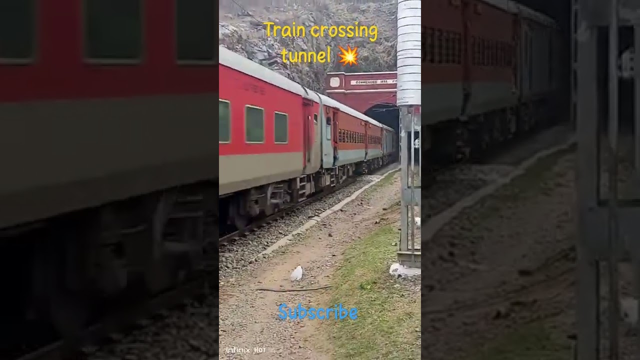 Train crossing tunnel #shorts #train