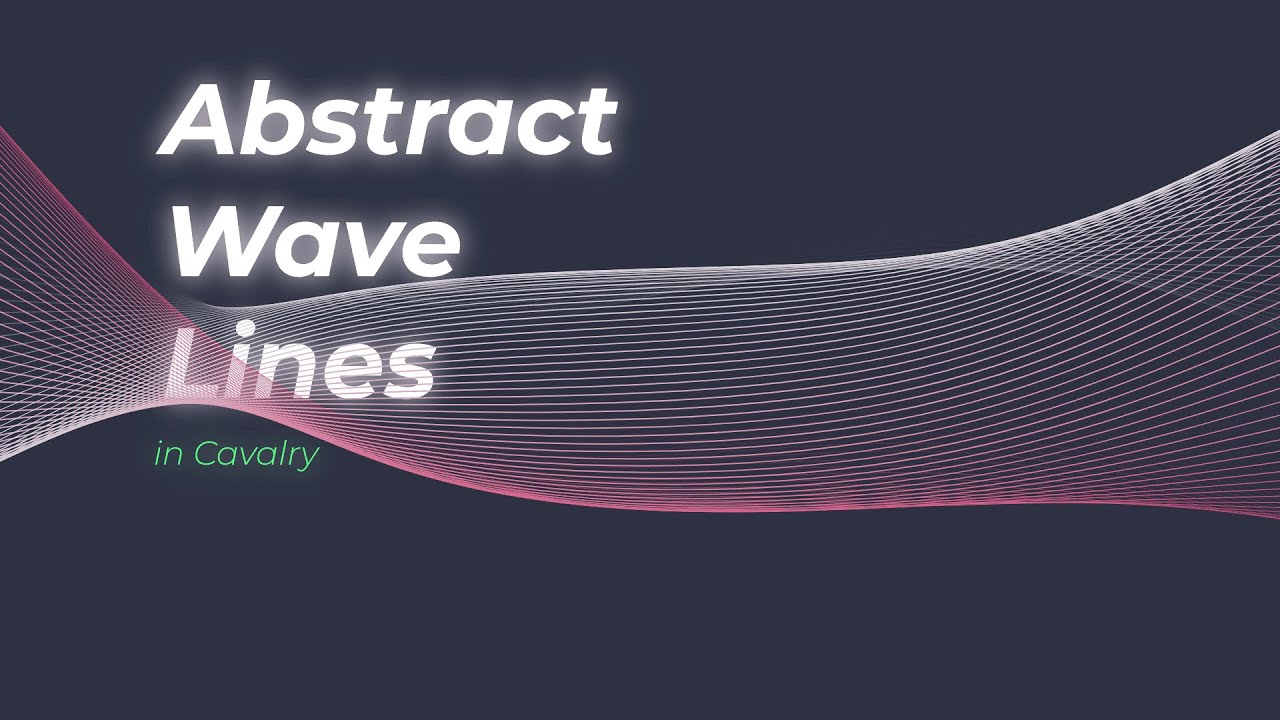 Create Abstract Wave Paths in Cavalry