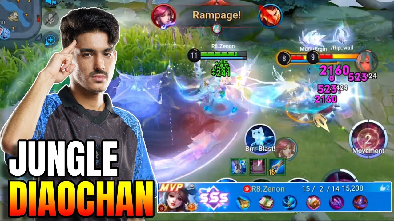 Unstoppable Diaochan Jungle | Insane Carry in High Rank