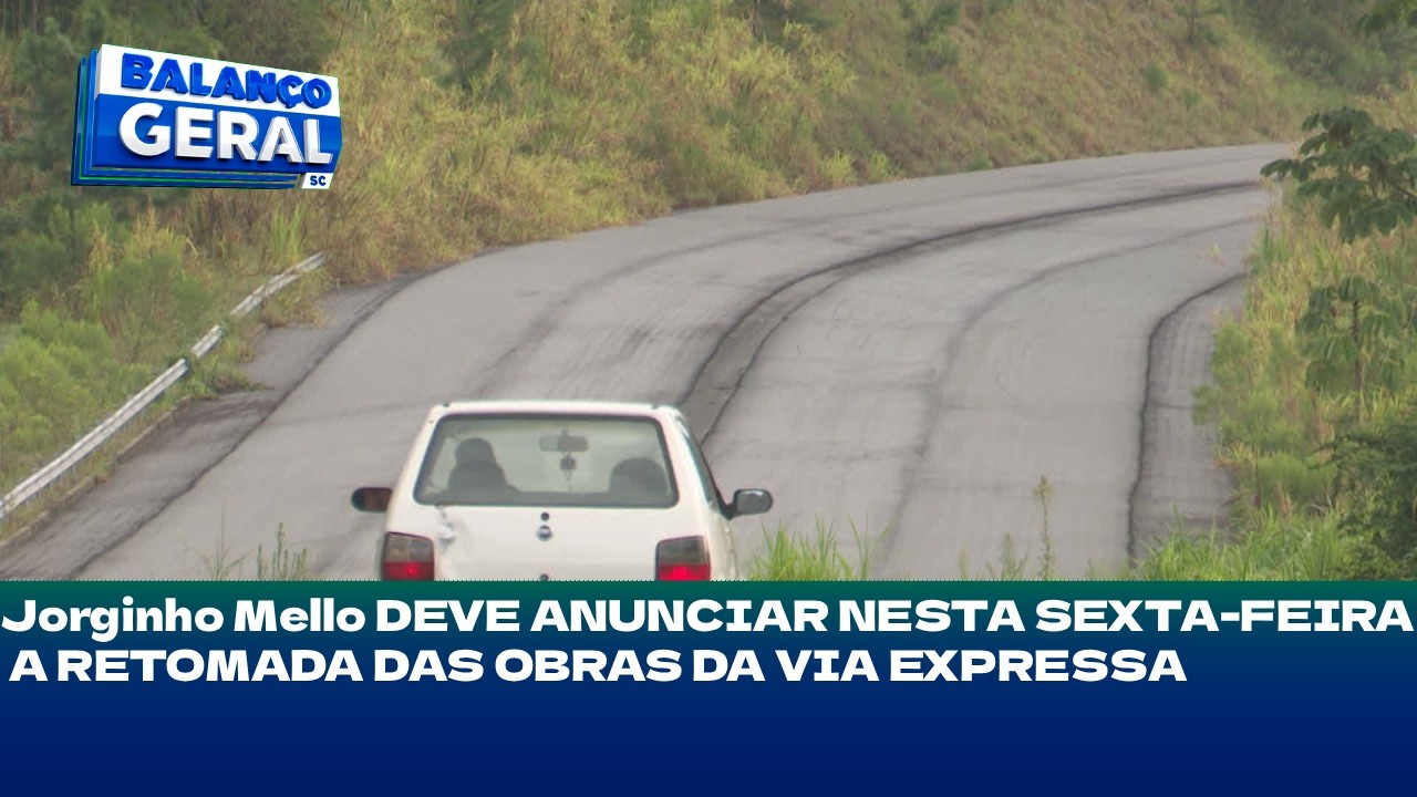 Jorginho Mello deve anunciar nesta sexta-feira a retomada das obras da Via Expressa