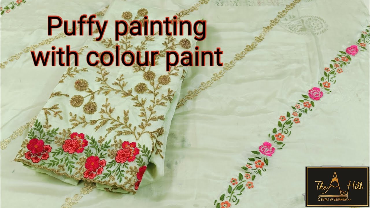 puffy painting with colour paint/8968040999/bathinda