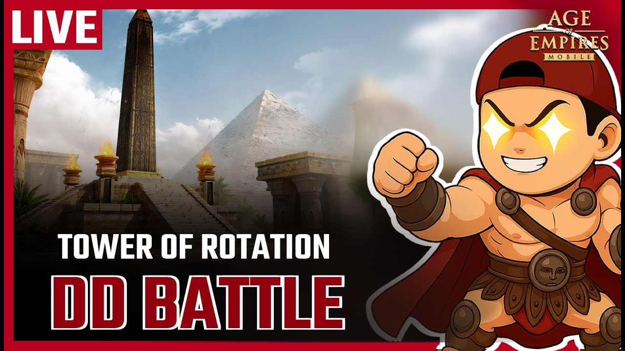 Desolate Desert Day3 TOWER OF ROTATION FIGHT s17 v s20 | Hangout stream and Q.A. - AoEMobile