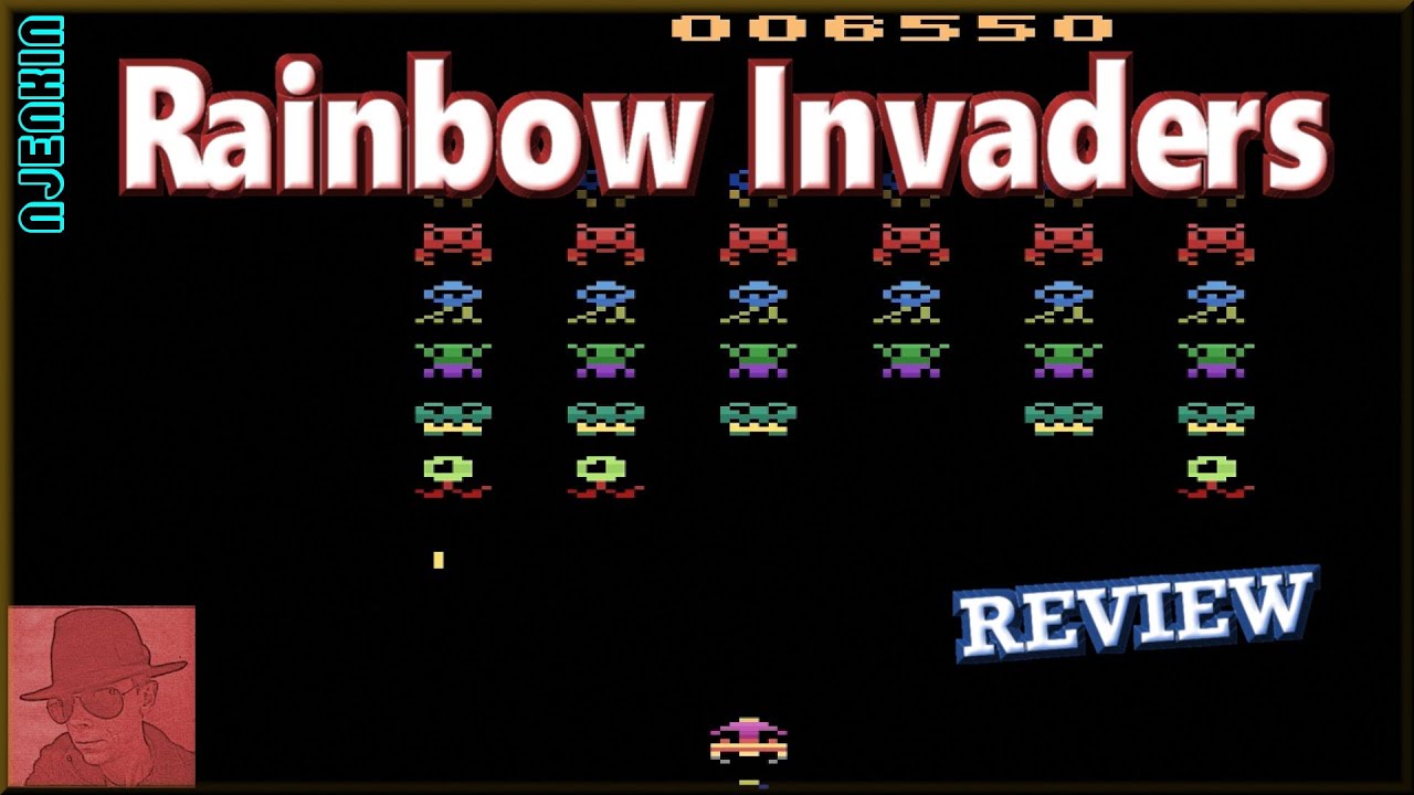 Rainbow Invaders: Самодельная игра 2006 года для Atari 2600 с комментариями!!