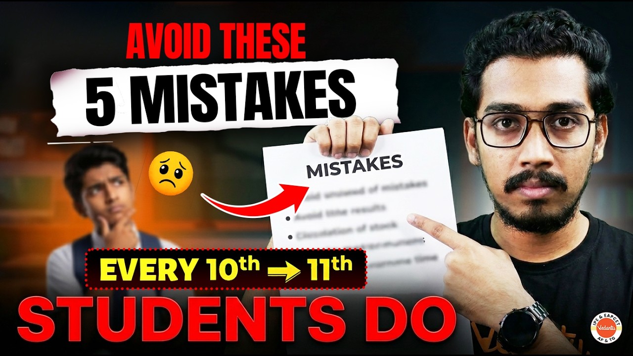 Avoid These 5 Mistakes in Class 11! 🛑 Roadmap to Success