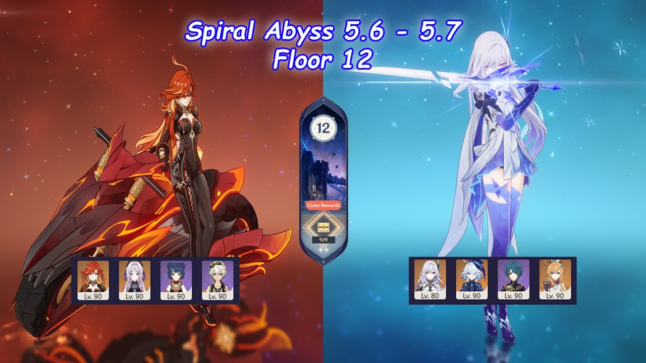 Spiral Abyss 5.6 - 5.7 Floor 12 | Mavuika Trio Pyro x Citlali & Skirk Freeze (Genshin Impact)