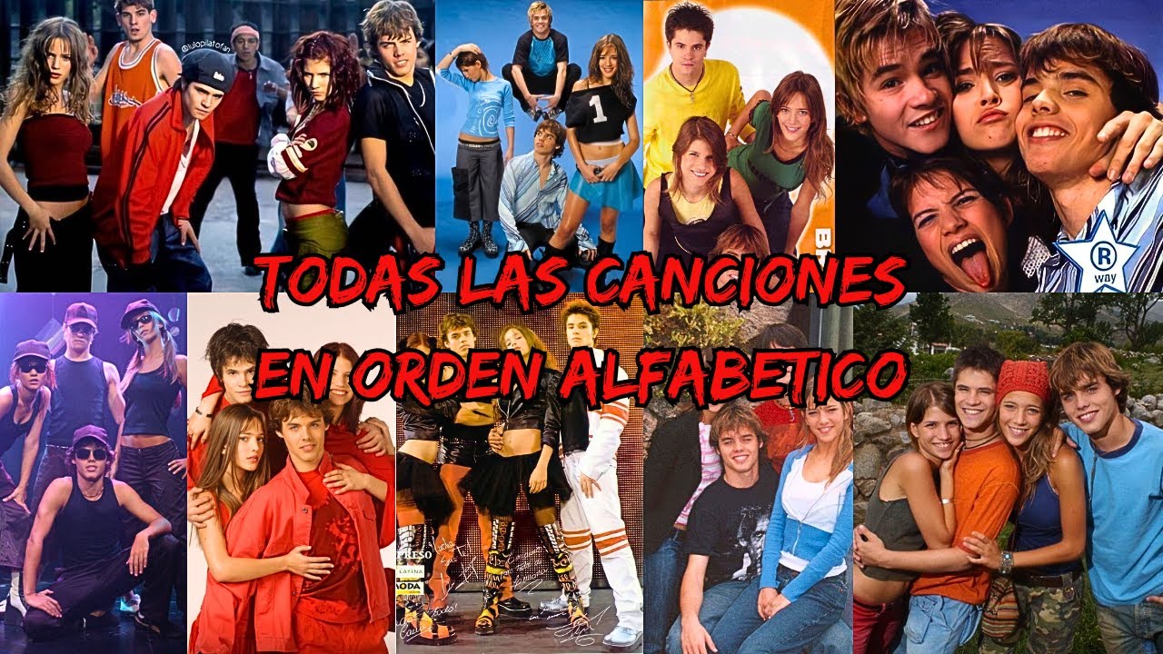 Todas las canciones en orden alfabetico - Erreway