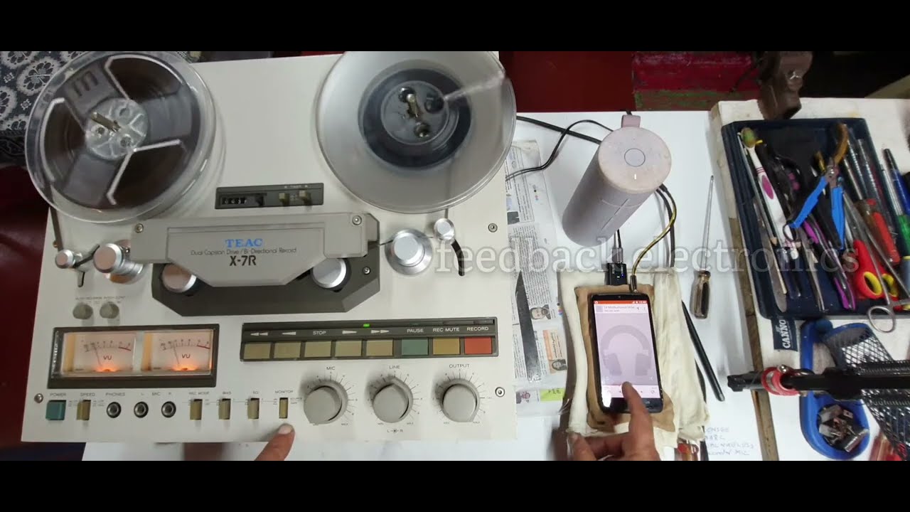 𝐓𝐄𝐀𝐂 𝐗-7𝐑 Spool Tape recorder 👋 Reel to Reel Please SUSCRIBE 🔔