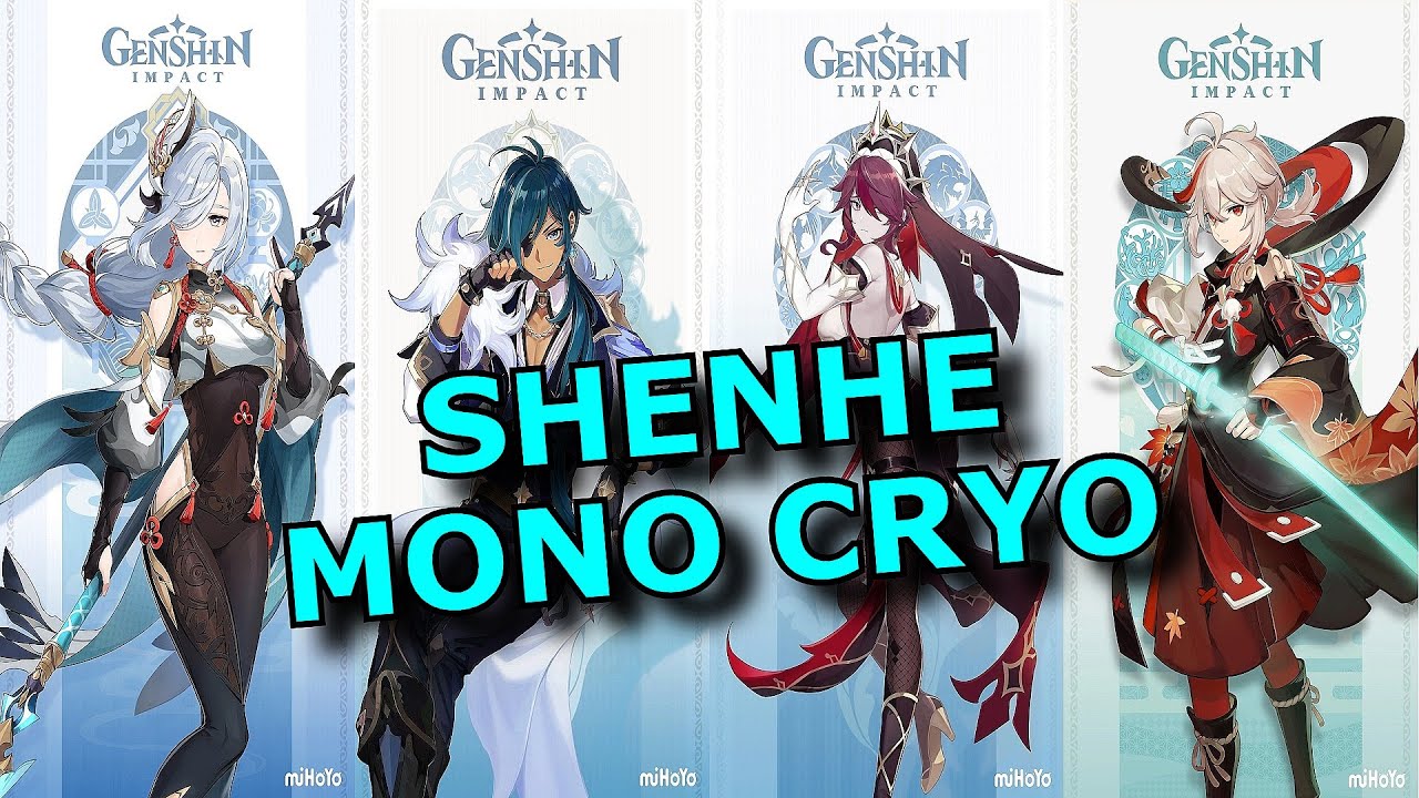 C0 Shenhe Mono Cryo (Shenhe,Kaeya,Rosaria,Kazuha) [Spiral Abyss 3.1]Floor 12-9⭐️