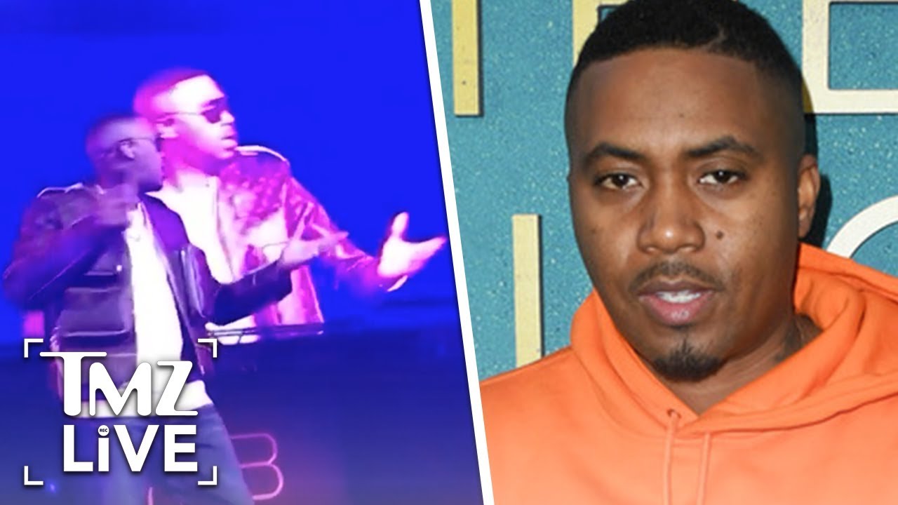 Nas Performs Through Epic Mic Troubles | TMZ Live