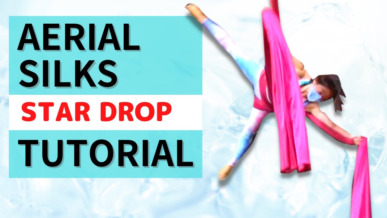 Aerial Silks Tutorial | 8 STAR DROPS - double star - single star - salto