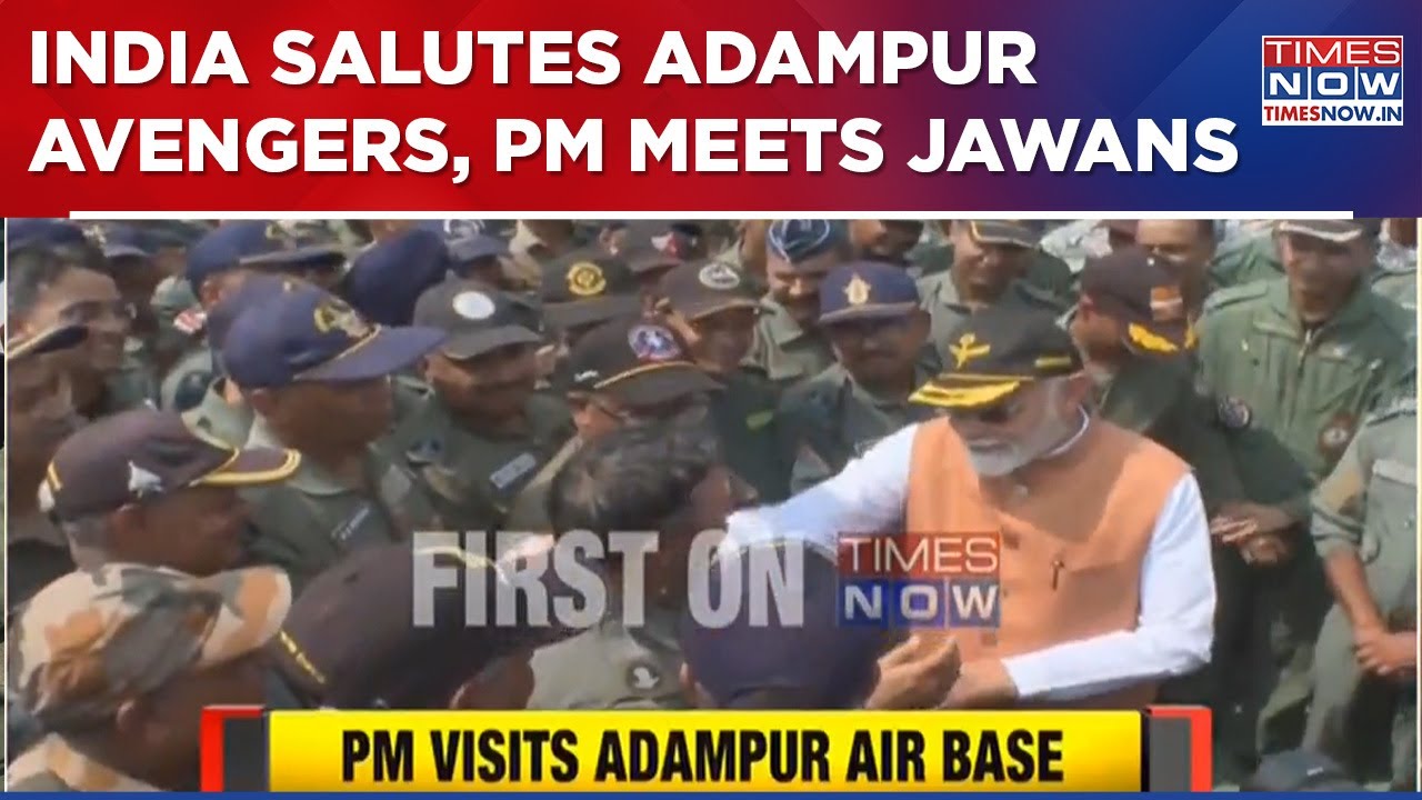 PM Modi Meets IAF Heroes At Adampur Airbase, Pats Back Of Jawans Post Post Operation Sindoor