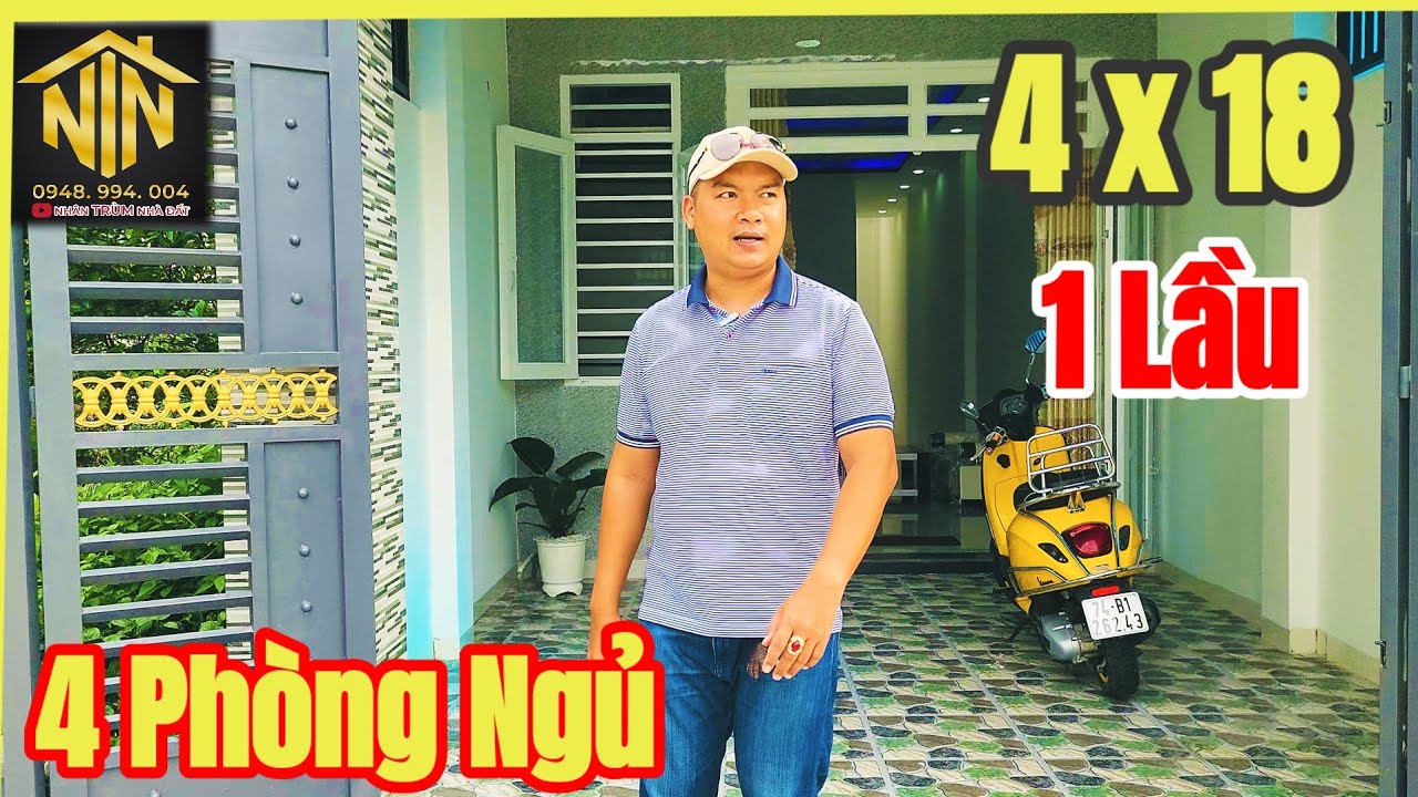 Bán Nhà Giá Rẻ Cát Tường Phú Sinh | 4 x 18 1 trệt 1 lầu, 4 phòng ngủ, sổ hồng riêng, Nhân 0948994004