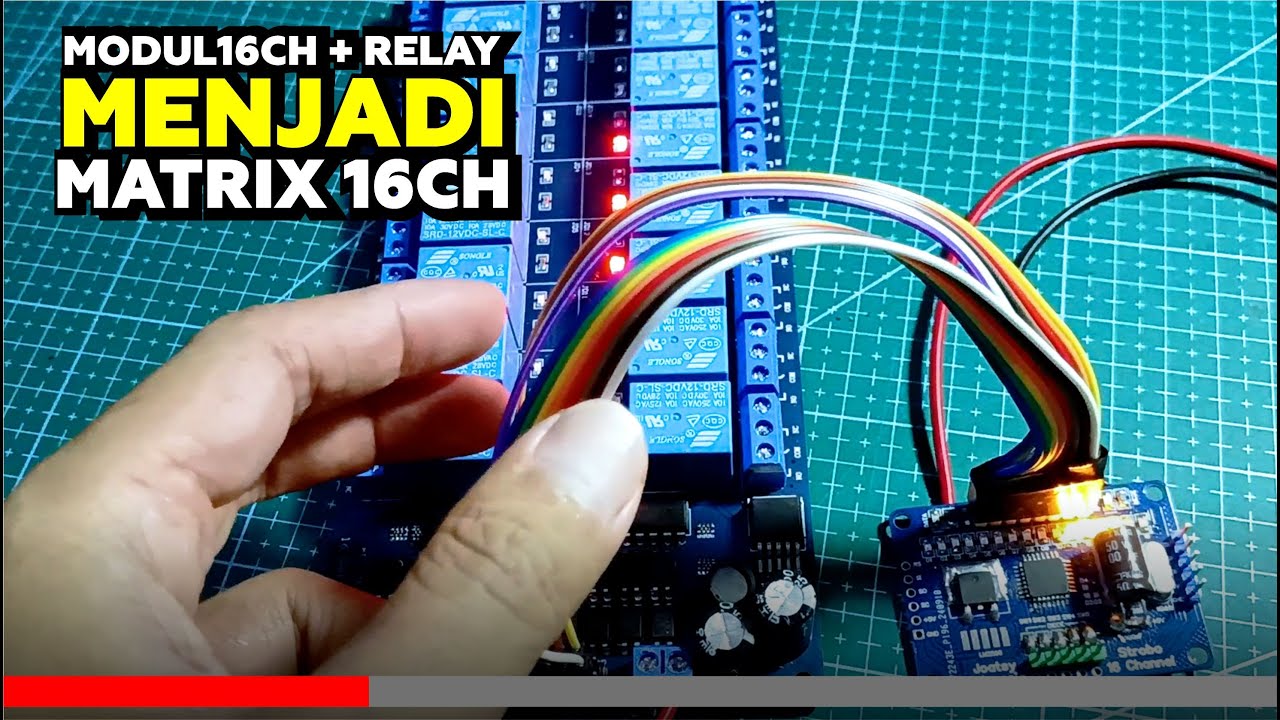 Hemat ratusan ribu, bikin sendiri matrix 16 channel pake modul sakti ini.