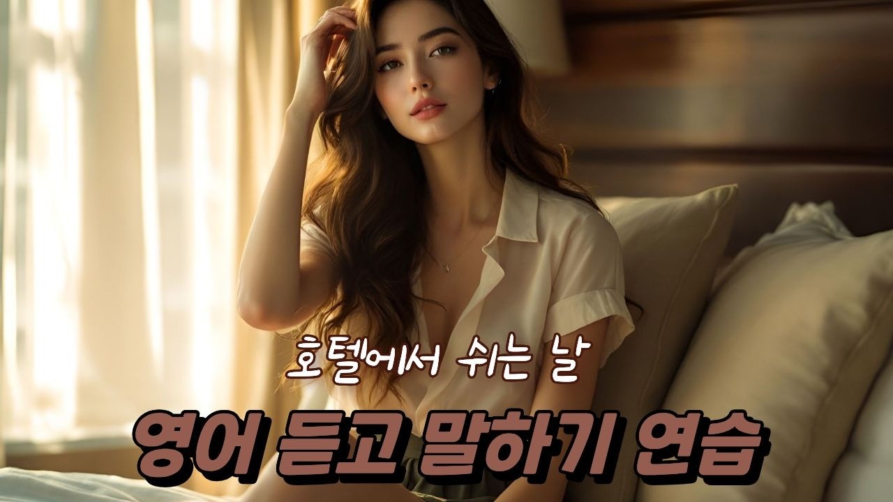 [중간 광고 없음] 여행 스토리 예문을 통해 내가 말하듯 익히세요 5편 – 호텔에서 쉬는 날 (A2 ~B1 초입 수준)  │영어말하기│학습자료│연습자료│일상영어│영어듣기