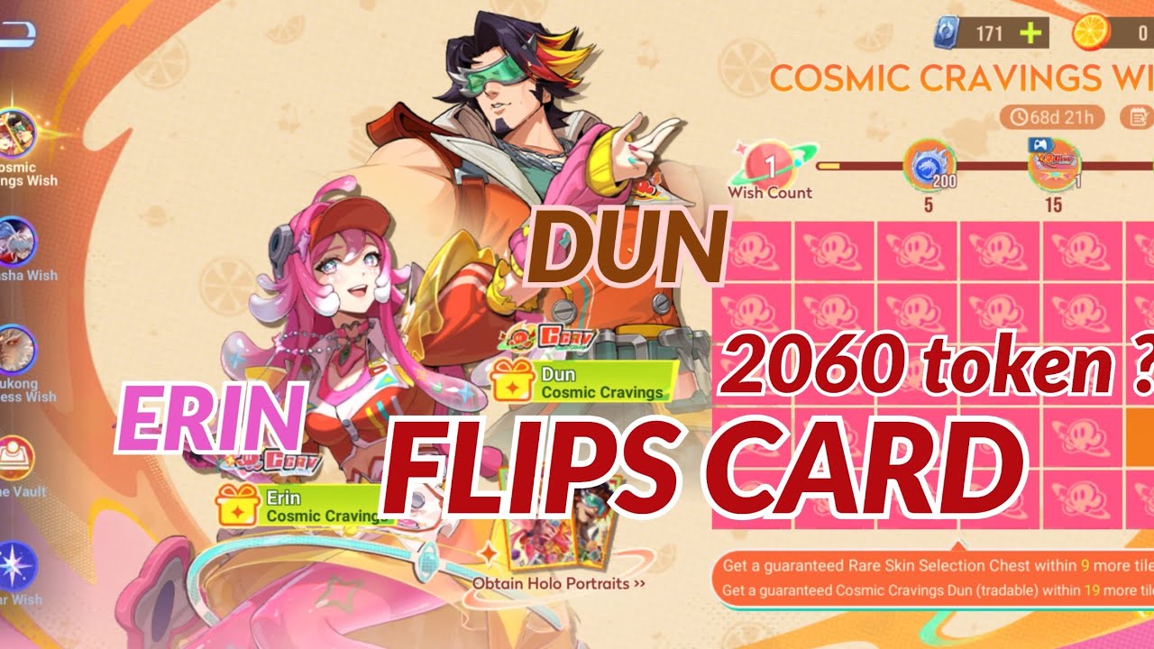 Cosmic Cravings Wish ✨ | Card Flip Event for Erin & Dun Skins