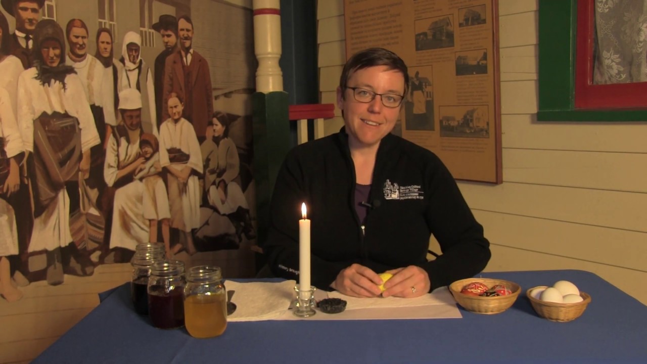 How to write pysanky (Ukrainian decorated eggs) at the Ukrainian Cultural Heritage Village