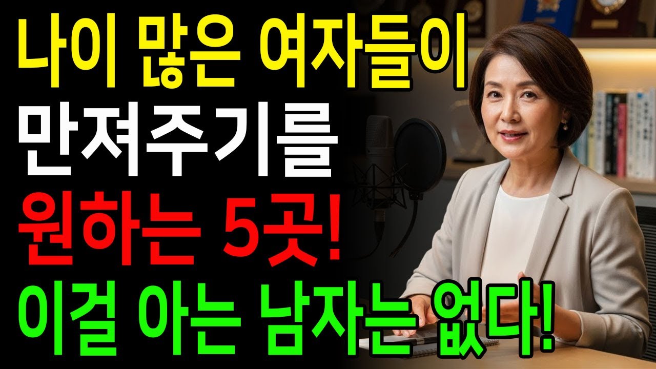60세 이상 여자들이, 이곳을 만져주기를 원합니다. 남자들이 절대 모르는 터치! / 교훈 / 철학 / 노인의 지혜 / 노년의 삶