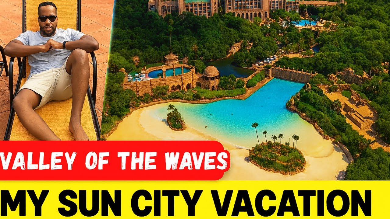Exploring Sun City 🌊 Road Trip to Valley of the Waves | South African Travel & Tourism