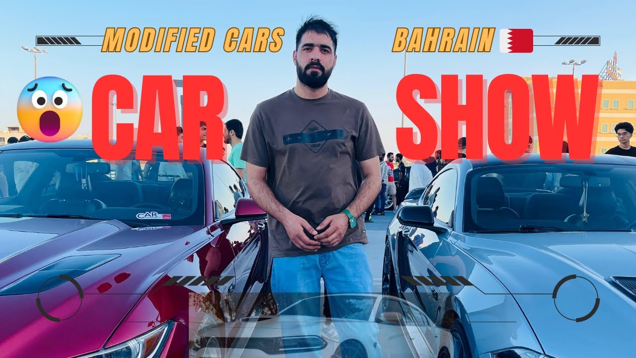 CAR SHOW 🚘 | Modified Cars 😳| Supercars in Bahrain 🇧🇭 Full Car Show Tour | @NiduNation