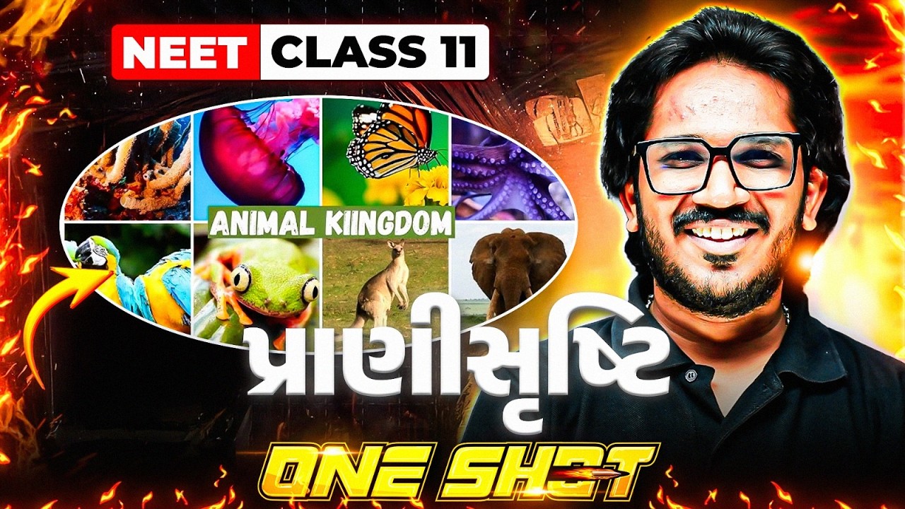 પ્રાણીસૃષ્ટિ | Animal kingdom One Shot in Gujarati | COMPLETE ZOOLOGY | NEET