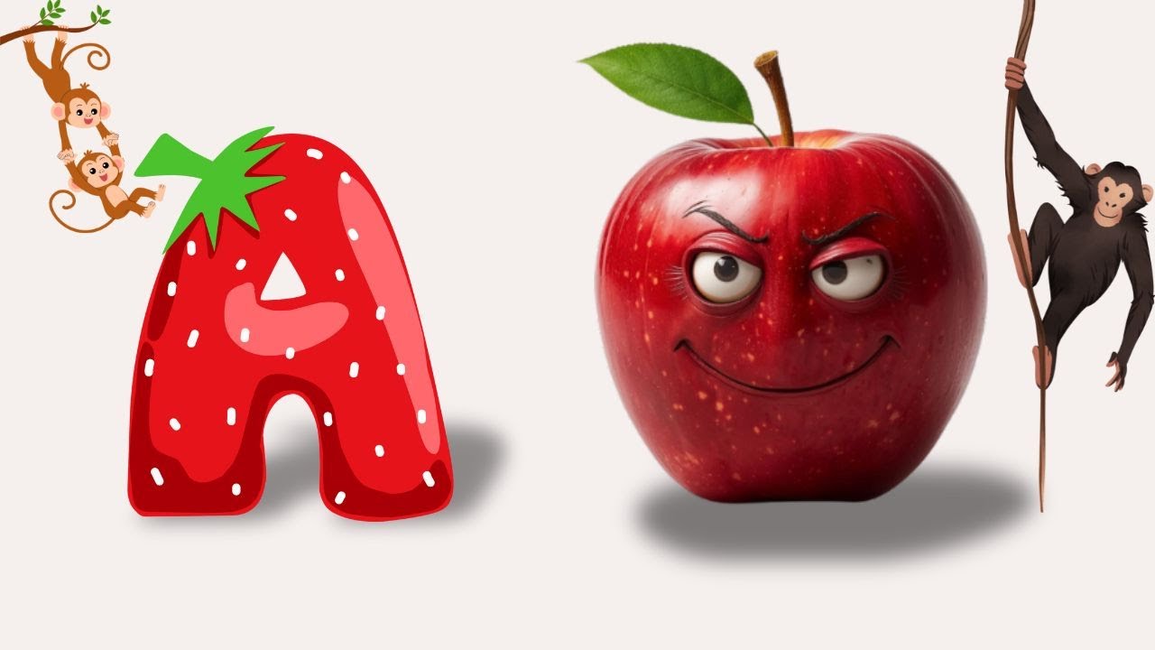 Песенка для изучения английской фонетики для малышей 🎶 | Звуки и слова букв A, B, C