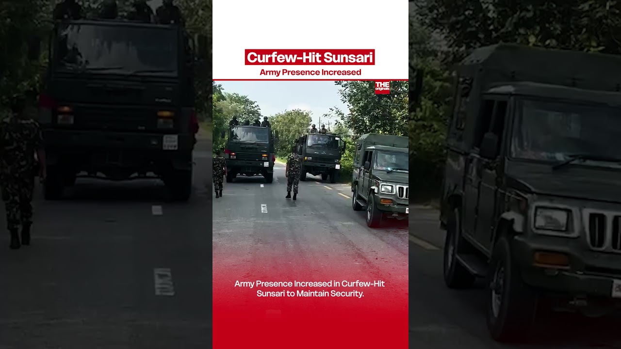 Army Presence Increased in Curfew-Hit Sunsari to Maintain Security.