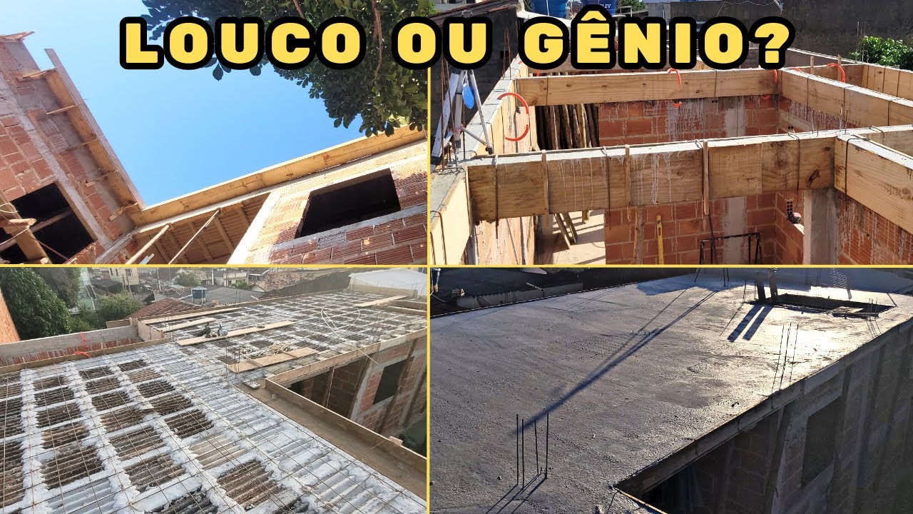 PEDREIRO INVENTA LAJE ECONÔMICA COM TELHA