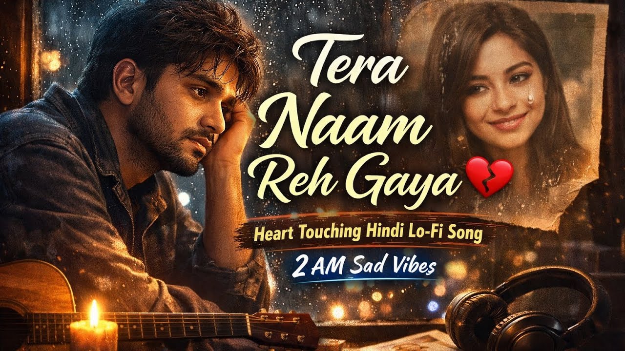 Tera Naam Reh Gaya 💔 | Heart Touching Hindi LoFi Song 2026 | 2AM Sad Vibes #TeraNaamRehGaya #HindiLo