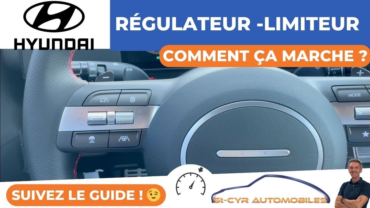 Hyundai Kona Tucson Ix35, i10, i20, i30, i40, Limiteur et régulateur vitesse…Guide complet