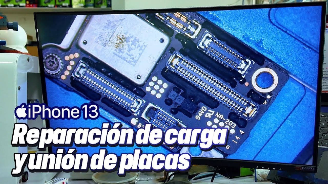 iPhone 13 corto total | falla de carga | unión de placas iPhone fácil y rápida 