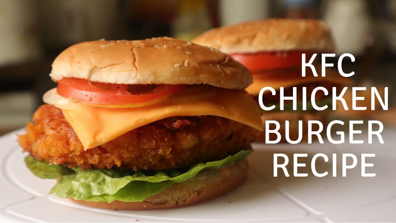 KFC crispy chicken burger recipe in Tamil  | சிக்கன் பர்கர்| Chicken Burger-The Plate Story