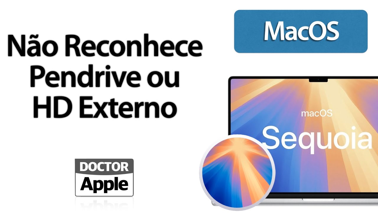 Curso Apple Mac - Pendrive HD ou Externo não Aparece no Mac