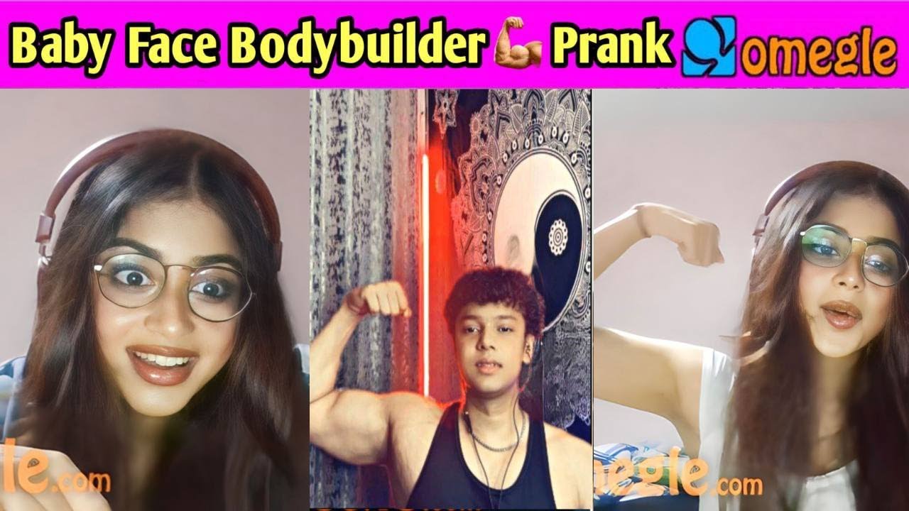 Baby Face Bodybuilder Found His Love On Omegle | Baby Face Prank | Crazy Girls Reactions #omegle