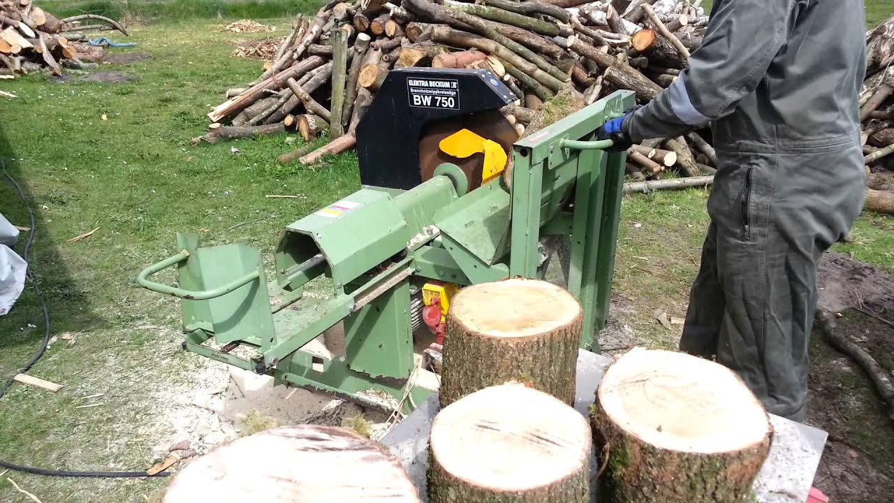 Wippsäge mit Kegelspalter,  Elektra Beckum BW 750