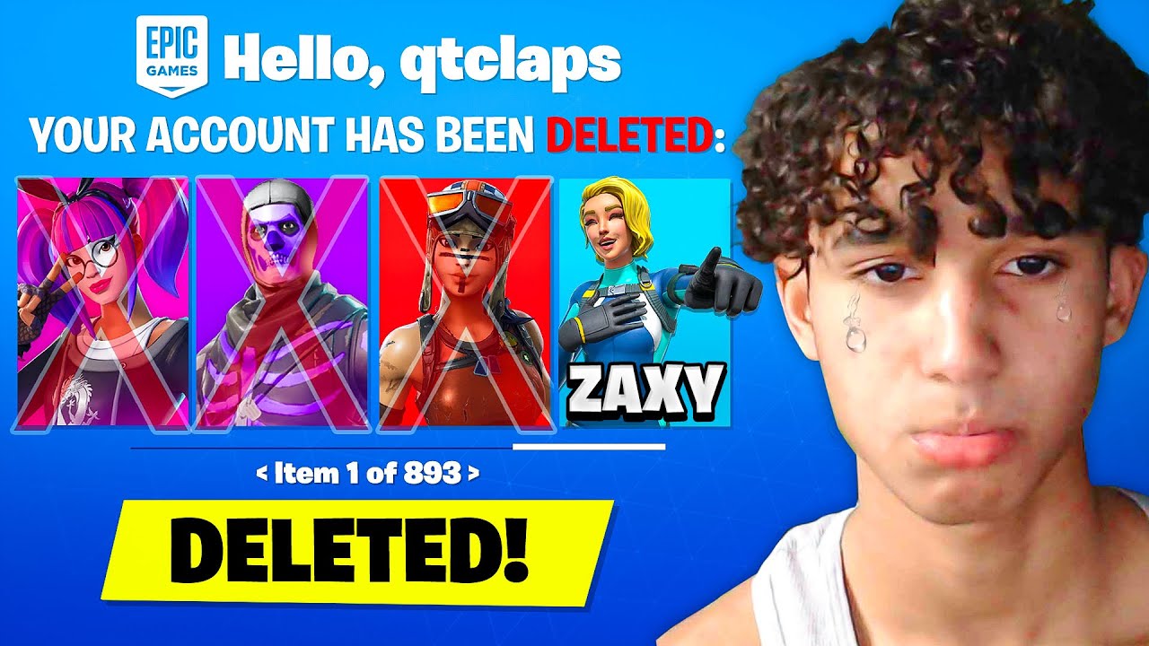 ZAXY HACKED MY FORTNITE ACCOUNT AND DID THIS...(I Was Mad)