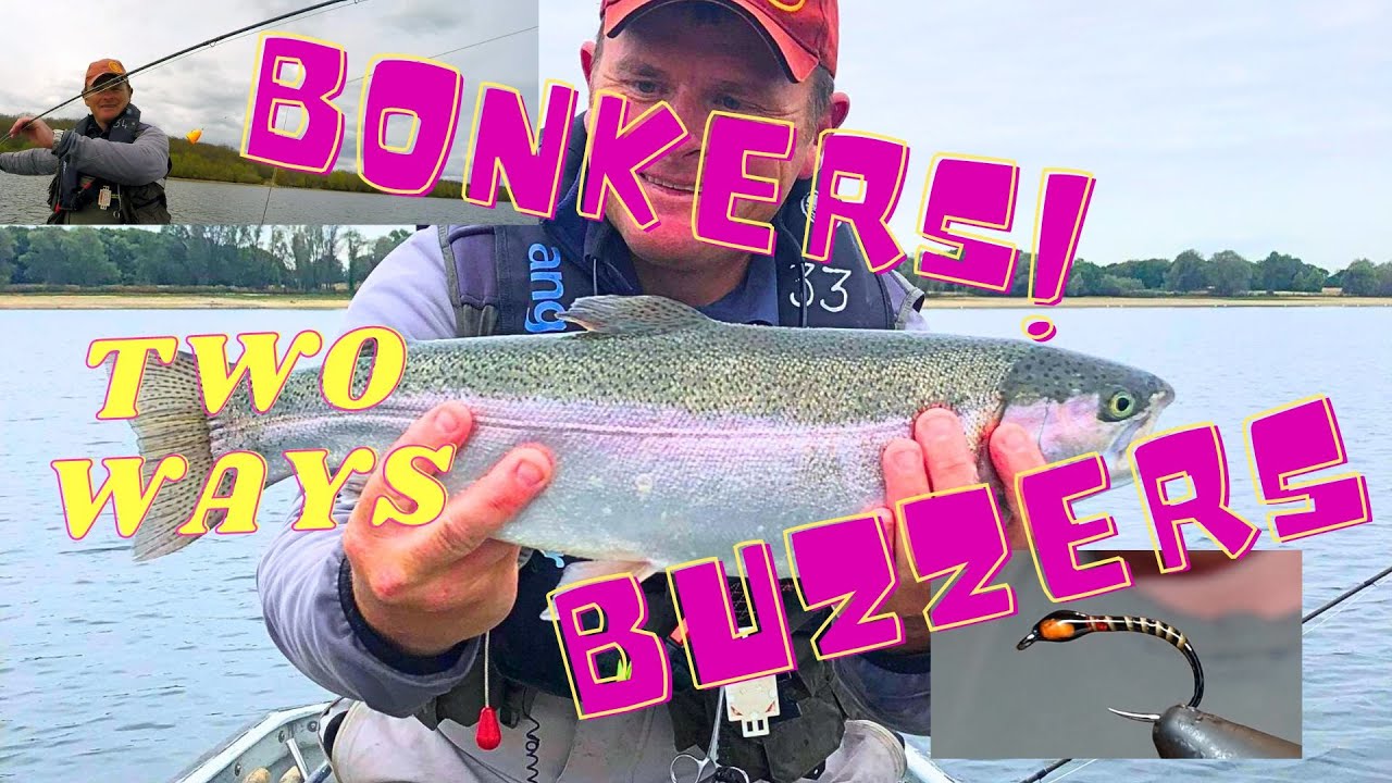 BONKERS BUZZERS : One morning .. TWO methods #flyfishing #fishing #troutfishing #buzzer #flytying