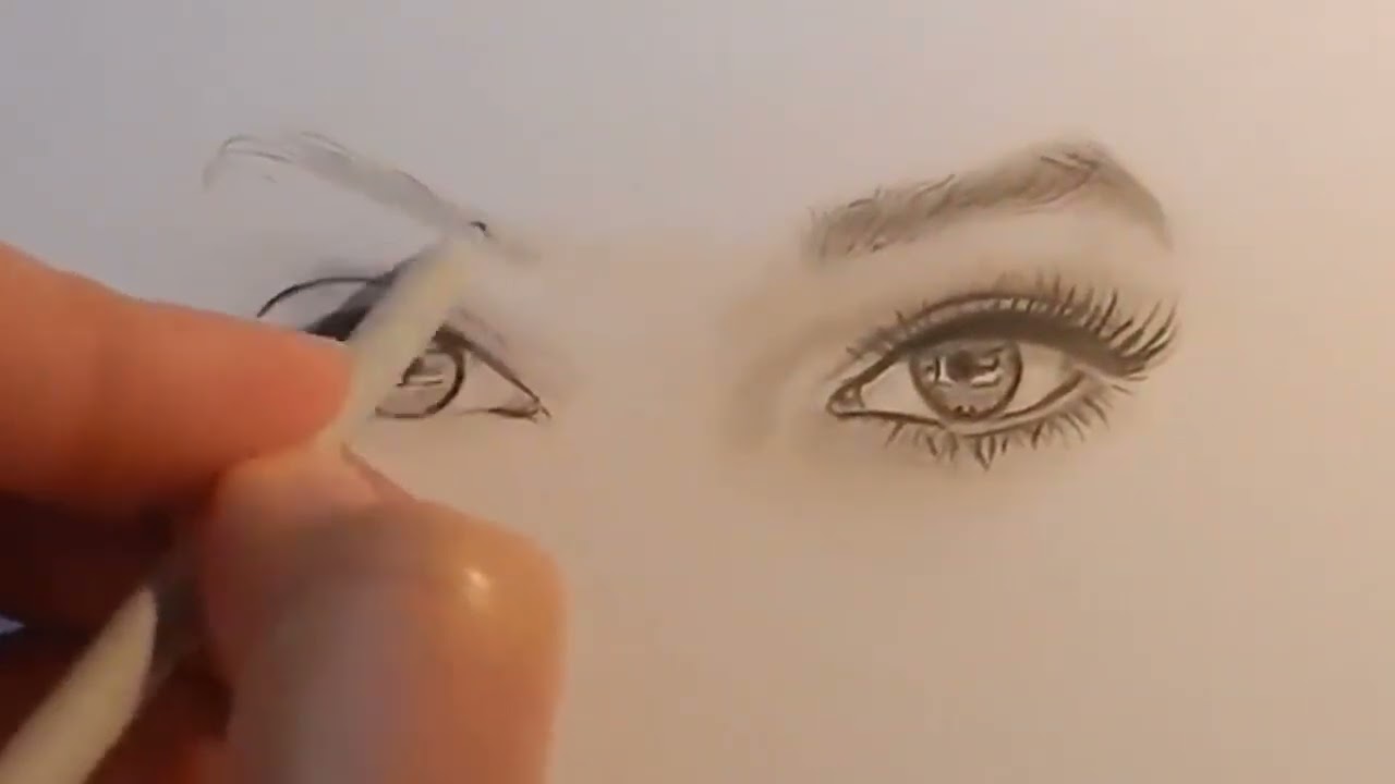 How to Draw both Eyes for beginners.... step by step
