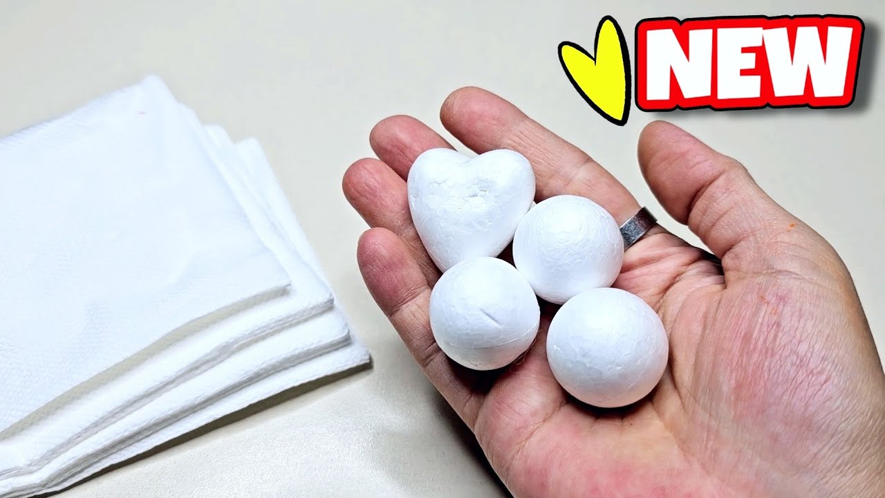Отличная идея с пенопластовыми шариками! Посмотрите, что я сделал? 👍💫
