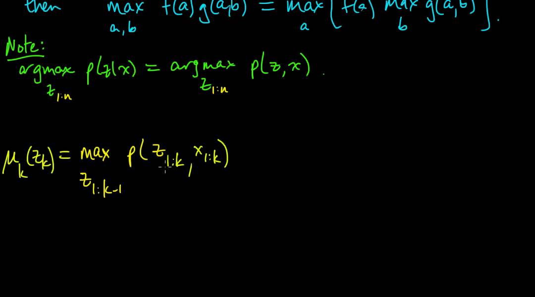 (ML 14.11) Viterbi algorithm (part 1)