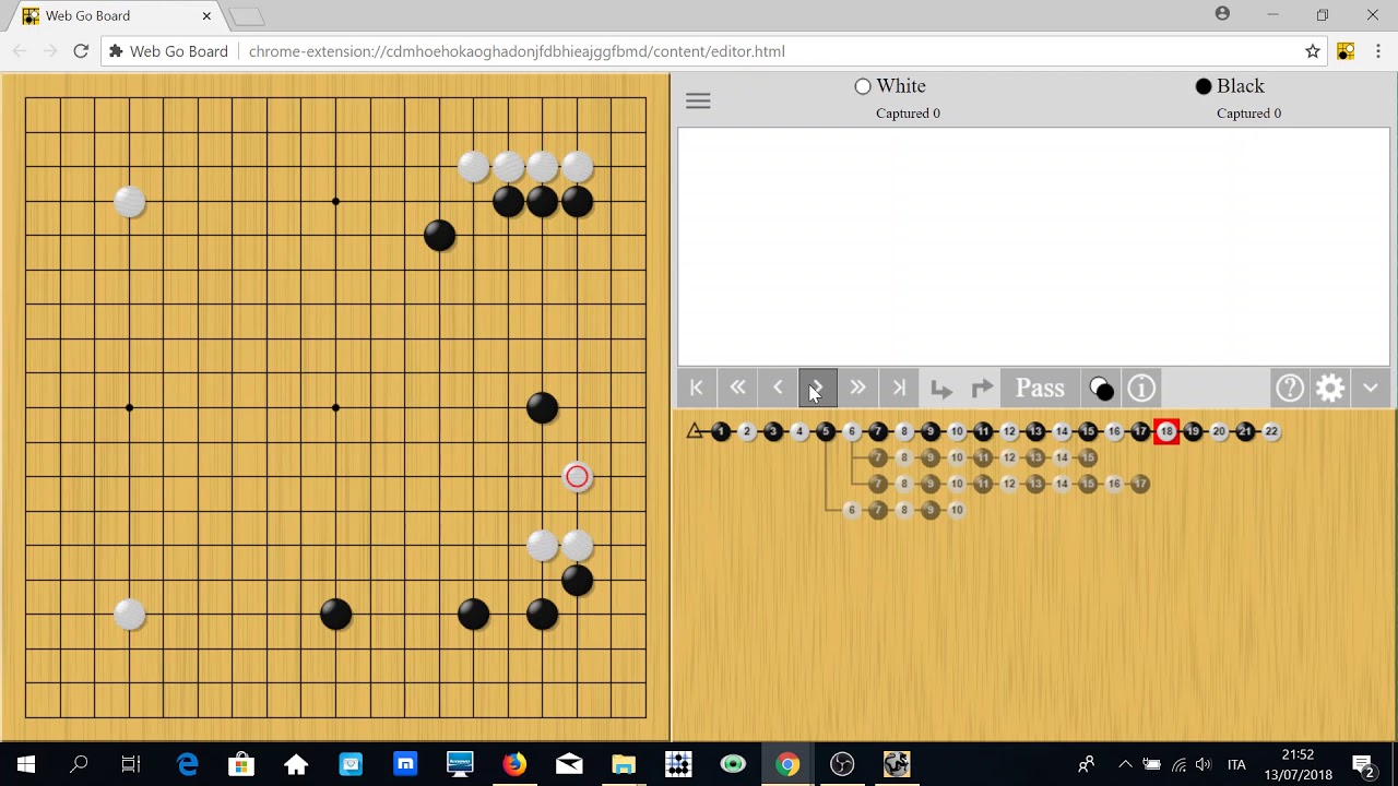 022 Impara il gioco del GO in 5 minuti: Apertura san ren sei