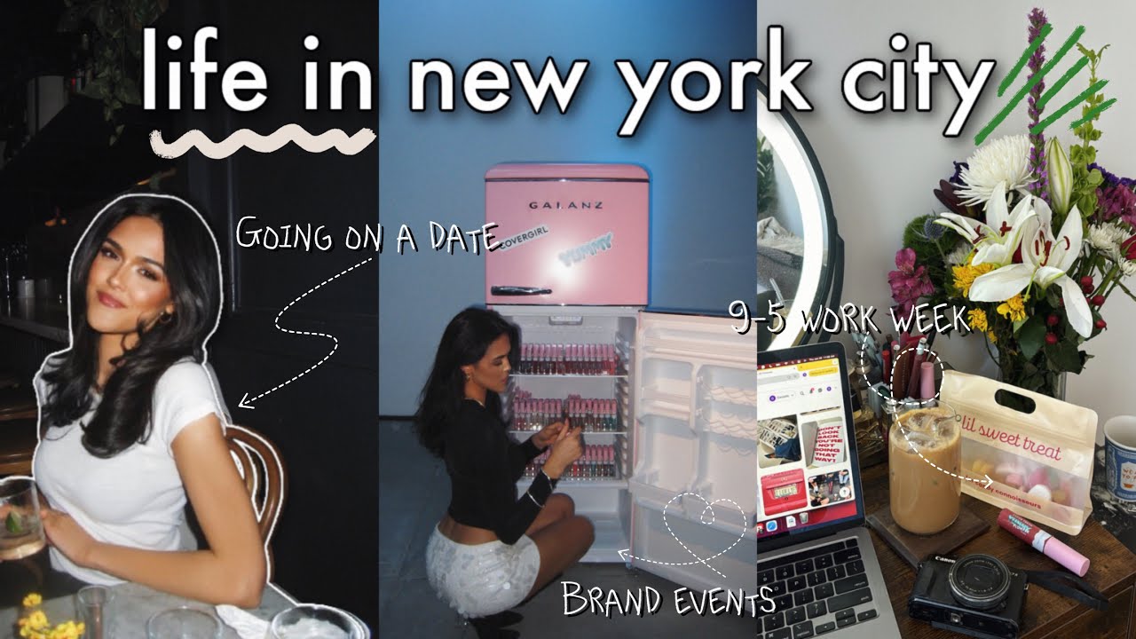week in my life in NYC vlog || first date grwm, 9-5 work week, brand events, morning routines