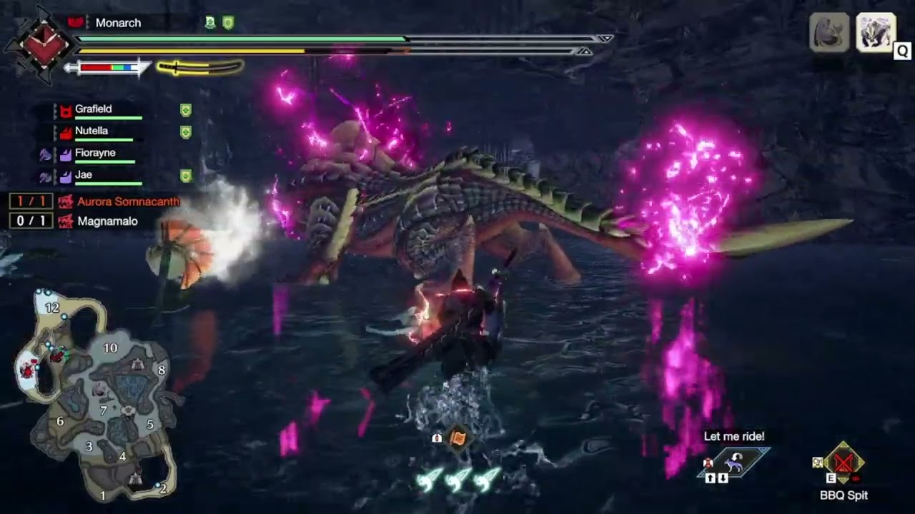 Monster Hunter rise: Sunbreak Master Rank - Hunt an Aurora Somnacath & a Magnamalo